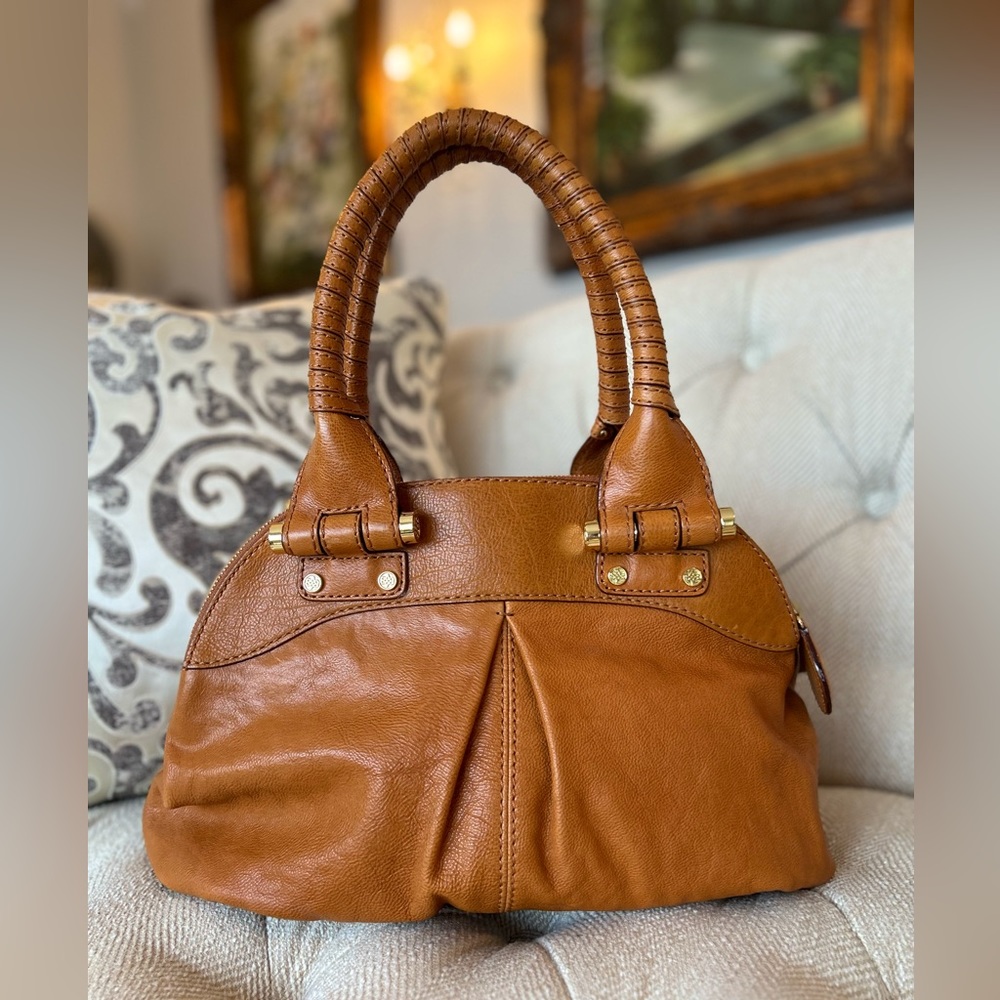 Antonio Melani Brown Leather Handbag